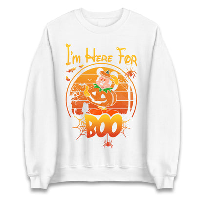 Mickey Mouse Im Here For Boo Halloween Sweatshirt
