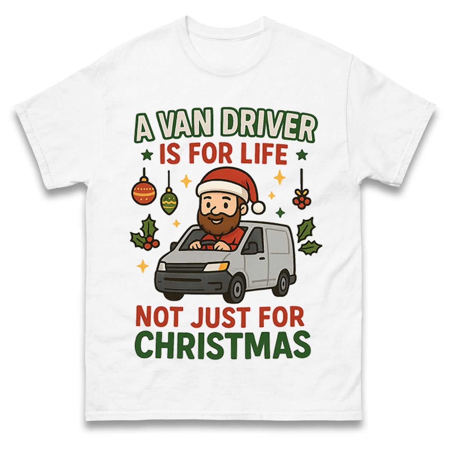 Van Driver Christmas T Shirt