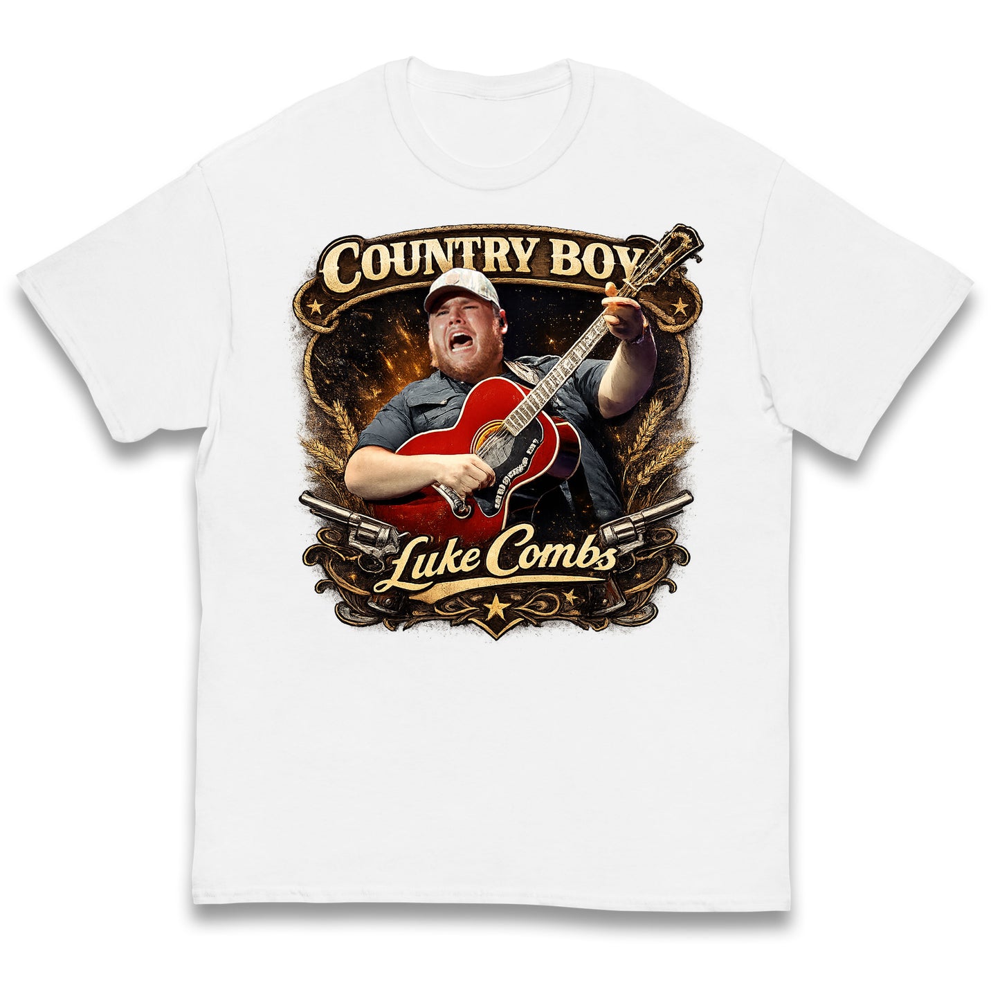 Country Boy Luke Combs Kids T Shirt
