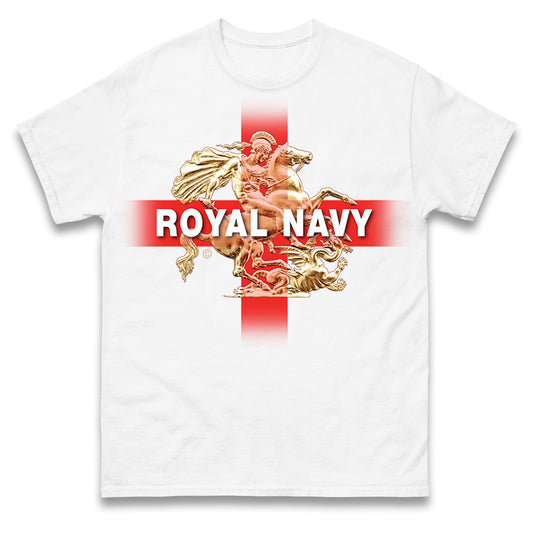 Royal Navy St George and The Dragon Mens Tee Top
