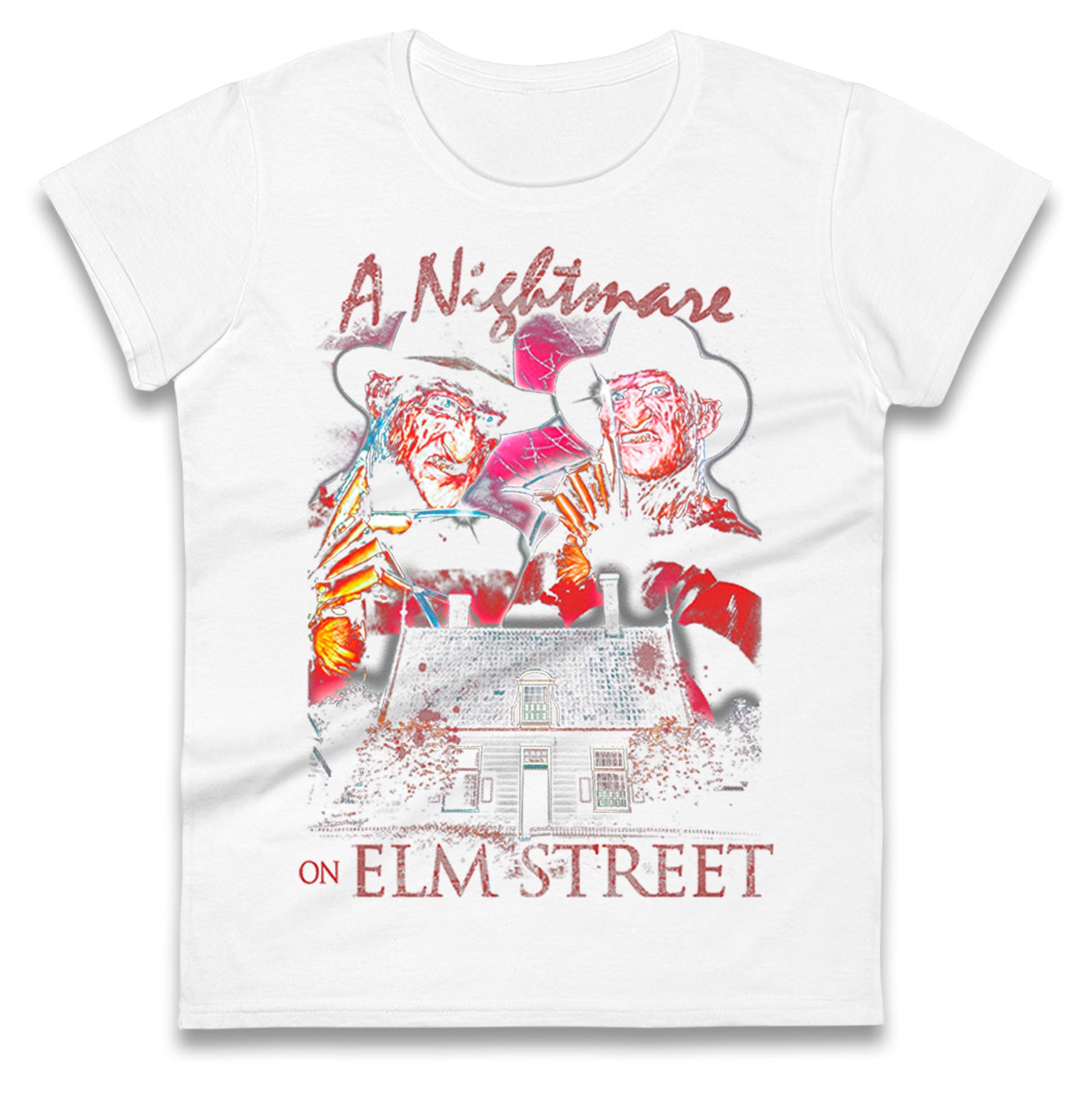 Freddy Krueger Movie Ladies T Shirt 
