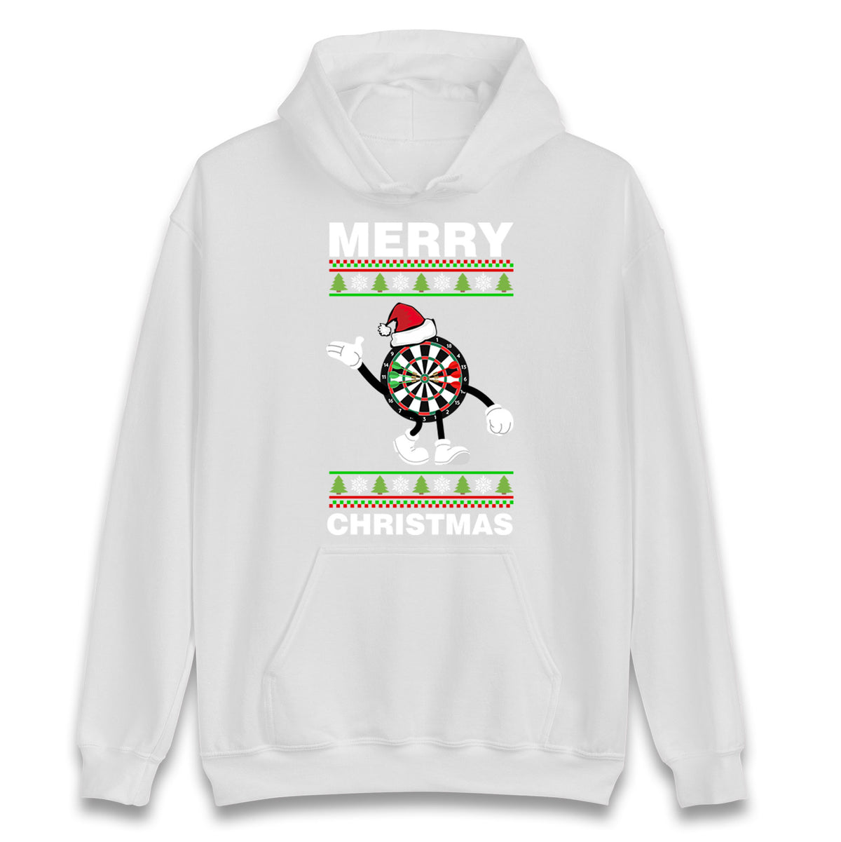 dartboard christmas santa costume hoodie