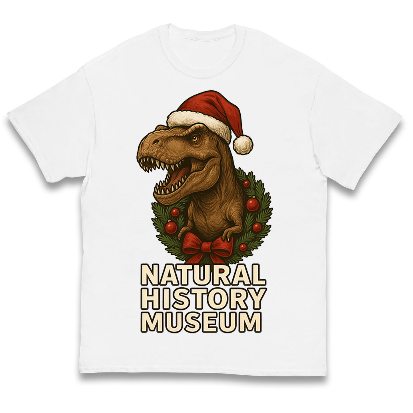 Natural History Museum Christmas Kids T Shirt