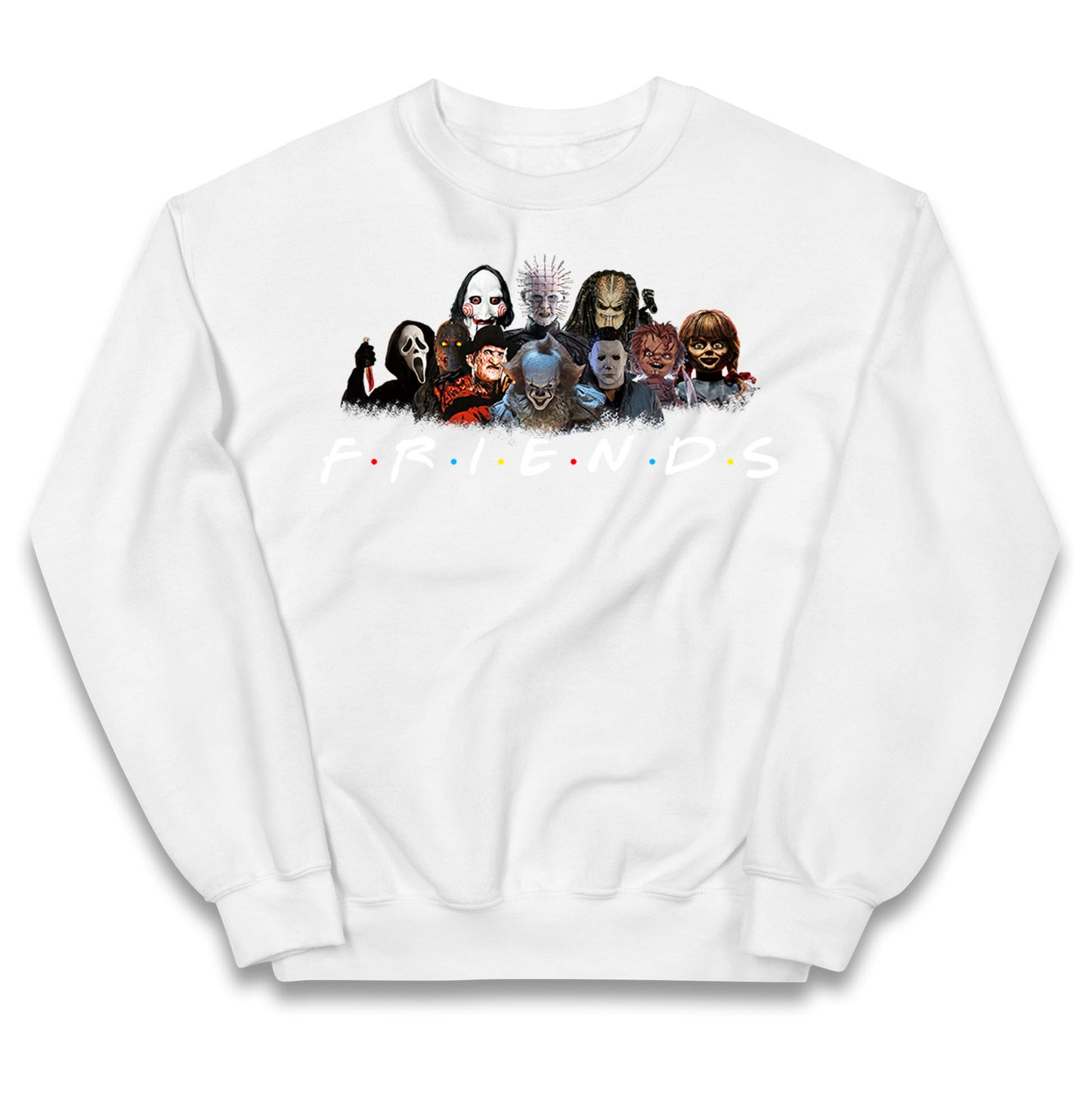 Horror Characters Friends Halloween Kids Jumper