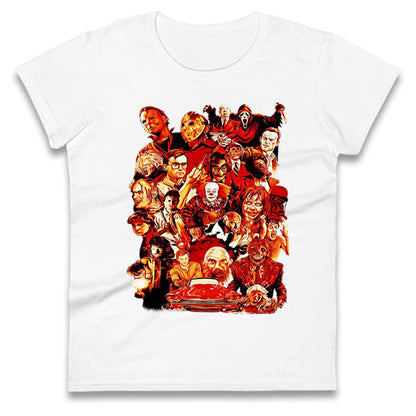 Horror Characters Halloween Womens t shirts