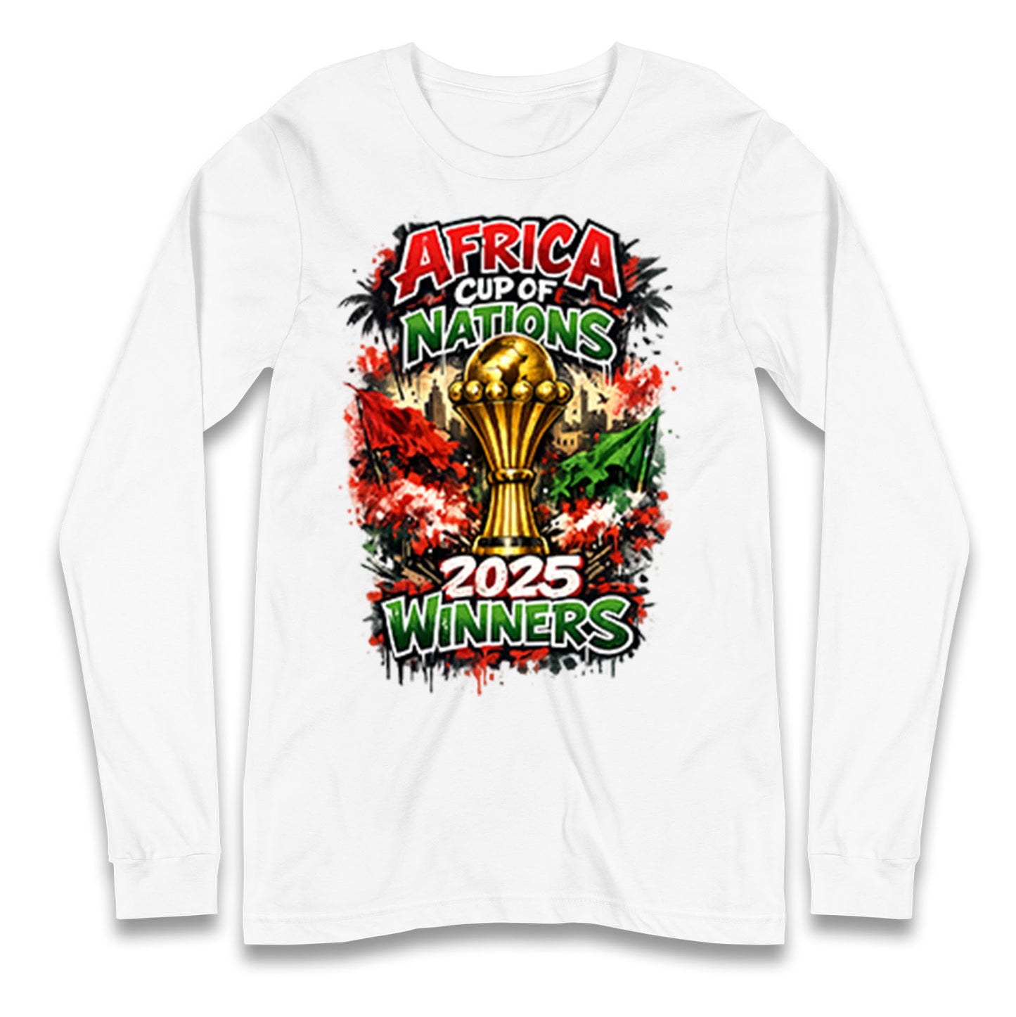 Morocco Africa Cup Of Nations Winners 2025 Longsleeve T Shirt
