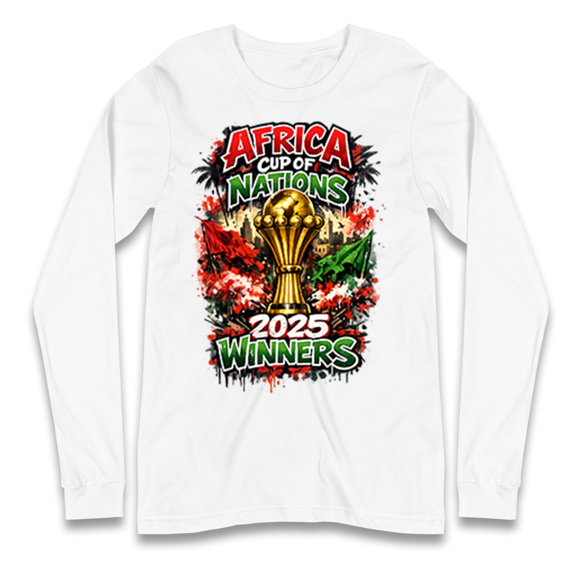 Morocco Africa Cup Of Nations Winners 2025 Longsleeve T Shirt