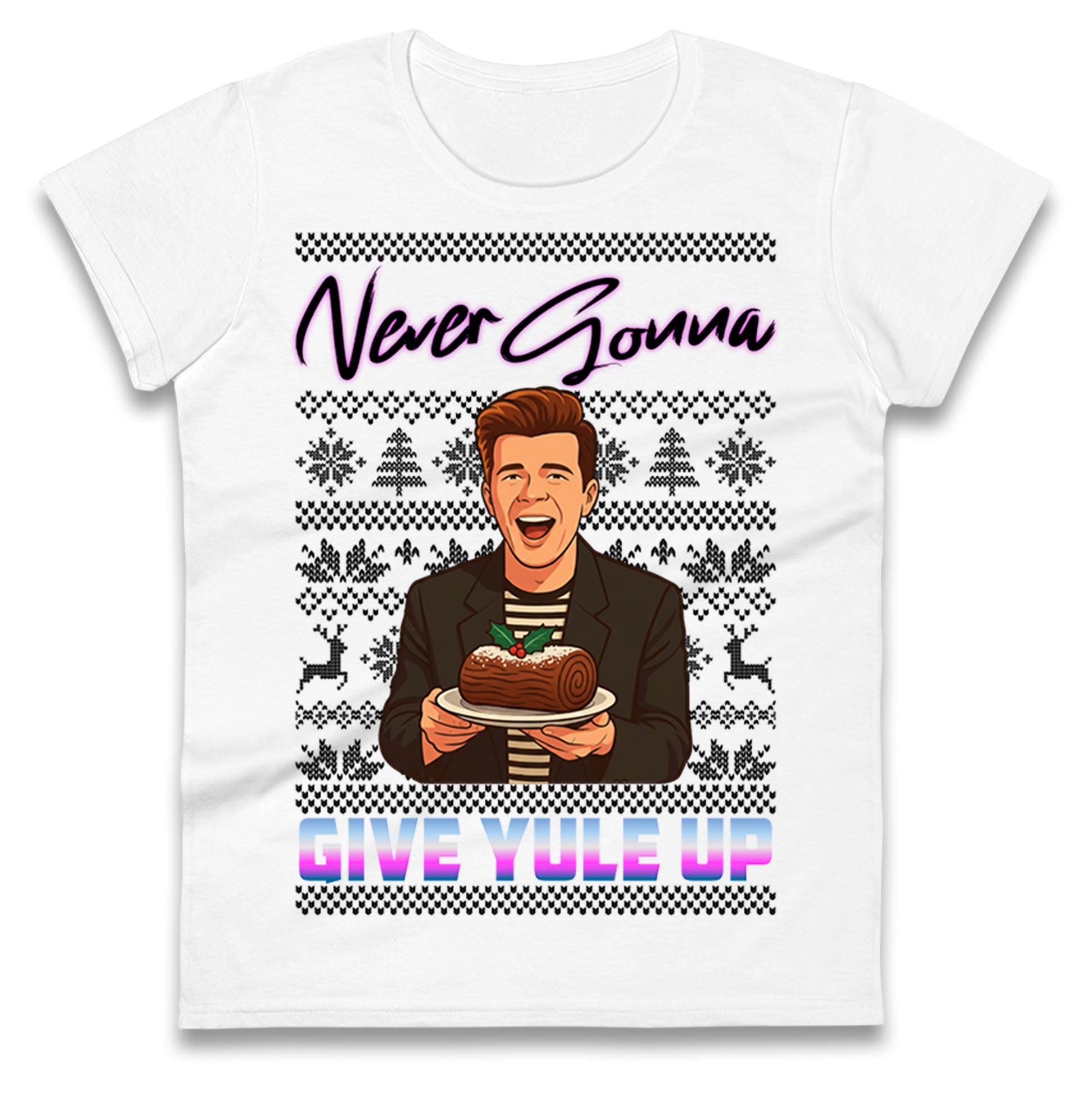 Rick Astley Christmas Ladies T Shirt
