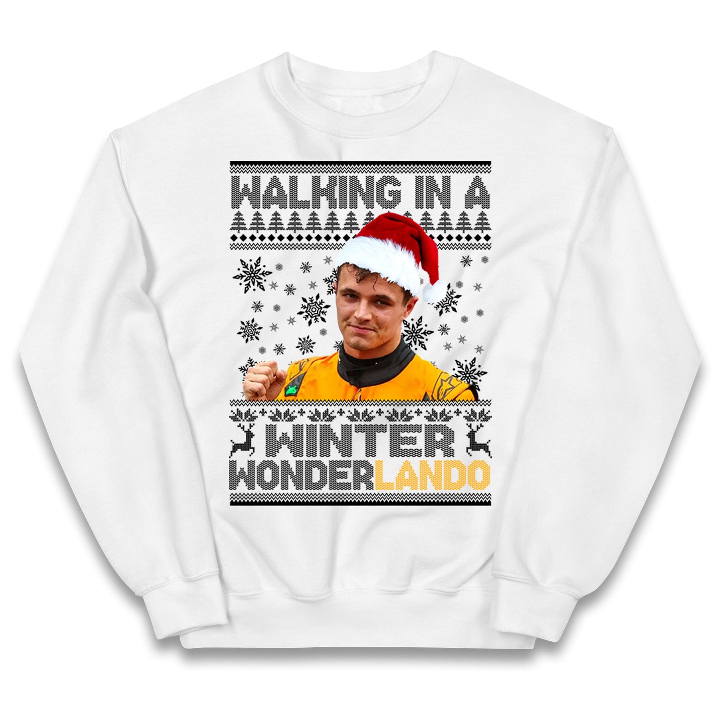 Lando Norris Christmas Kids Jumper
