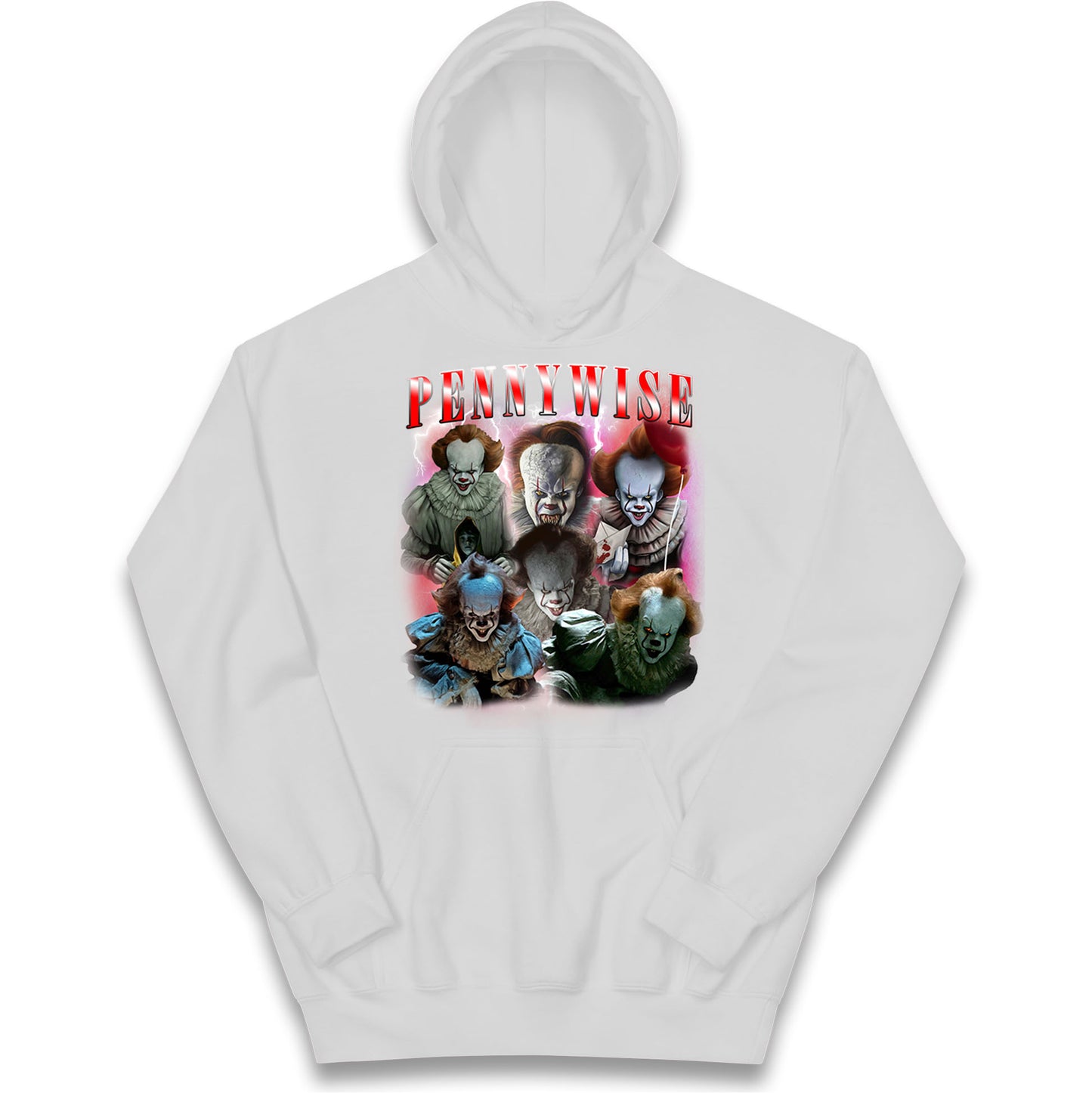 The Clown Pennywise Scary Halloween Bootleg Kids Hoodie