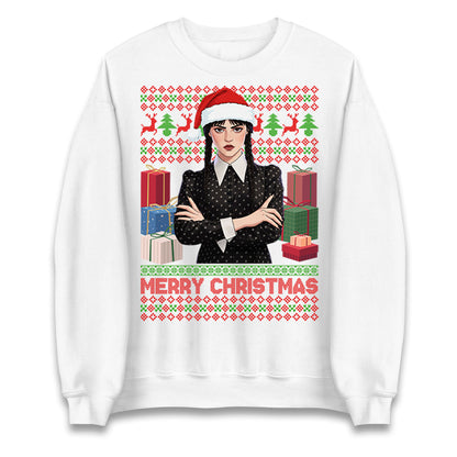 Wednesday Addams Christmas Jumper
