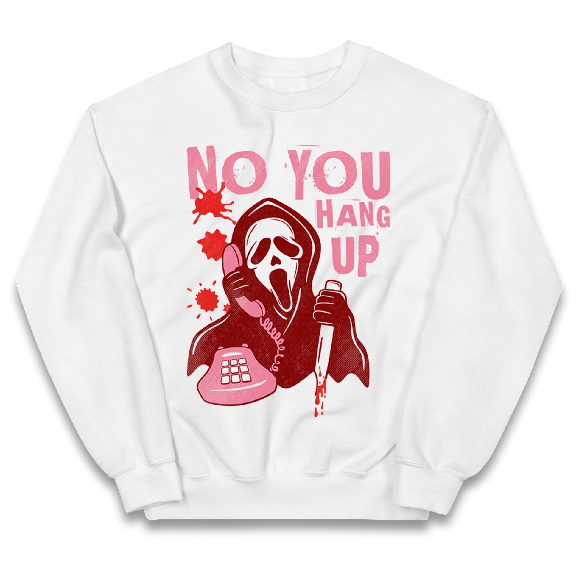 Ghost Face No You Hang Up Halloween Jumper
