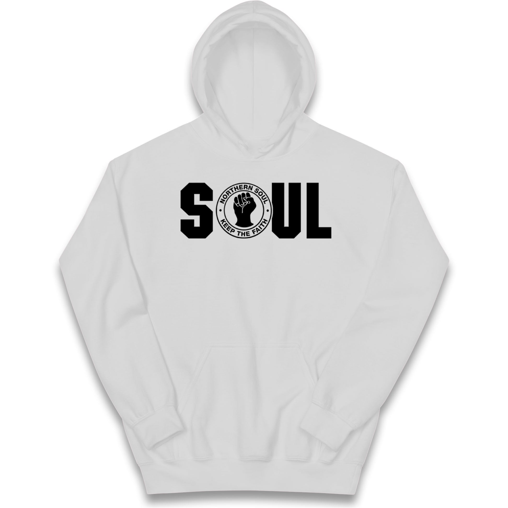 Northern Soul Keep The Faith Logo Kids Hoodie
