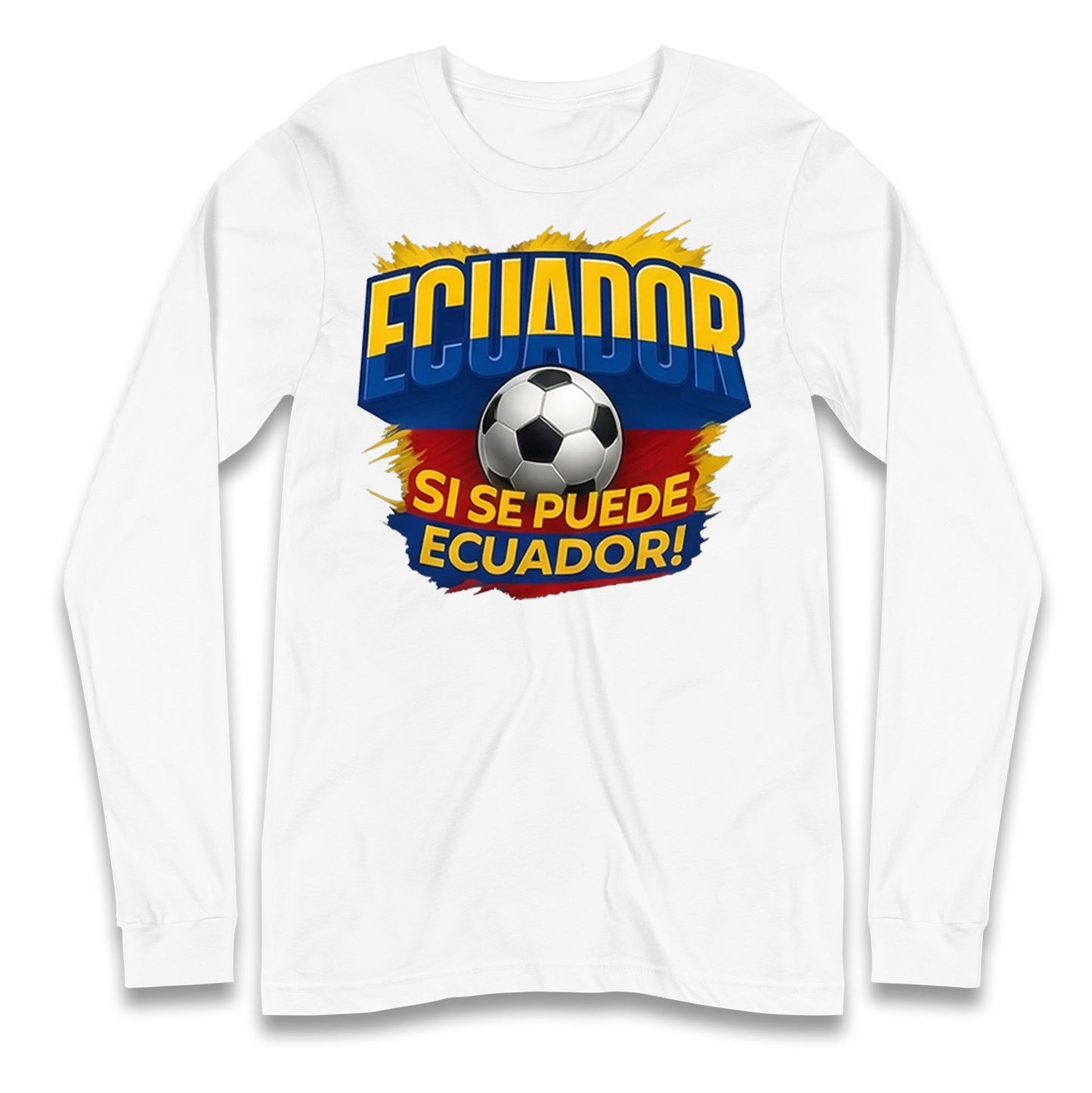Ecuador Retro World Cup Longsleeve T Shirt