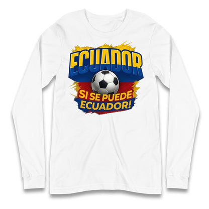 Ecuador Retro World Cup Longsleeve T Shirt