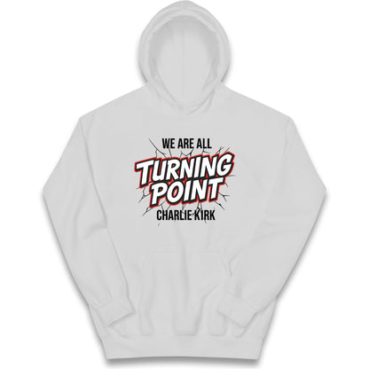 Turning Point Charlie Kirk Kids Hoodie 