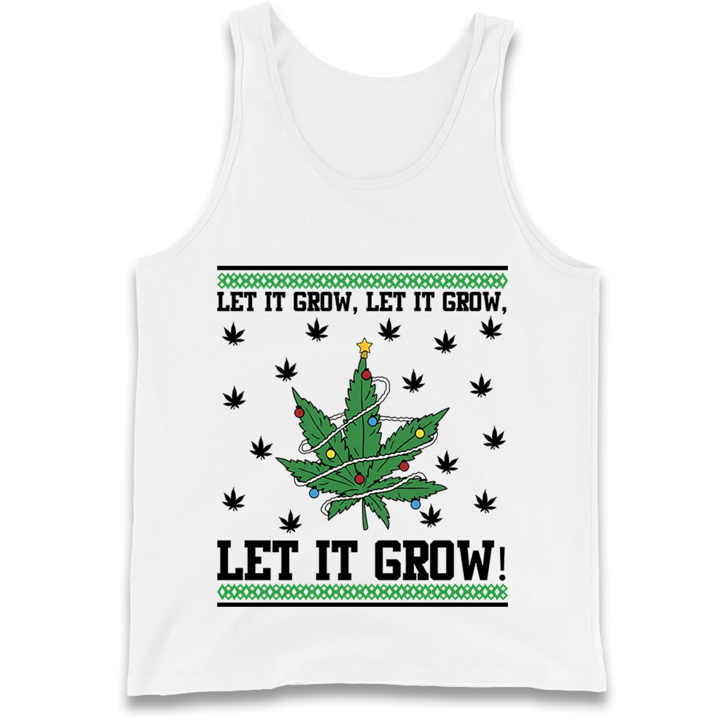 Cannabis Christmas Tank Top