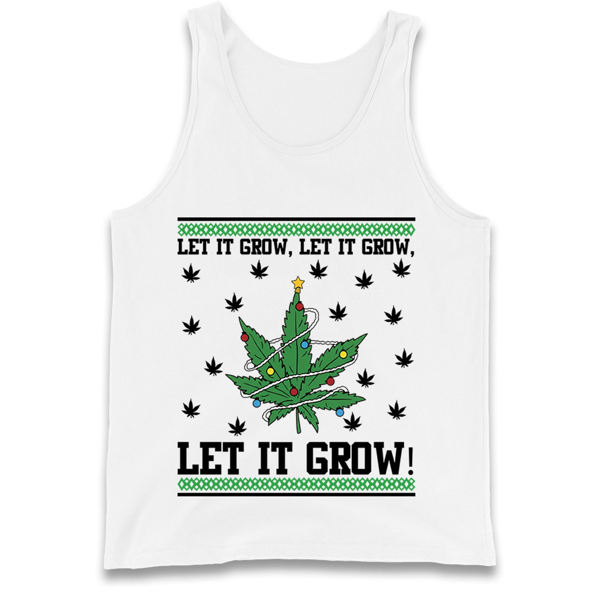 Cannabis Christmas Tank Top