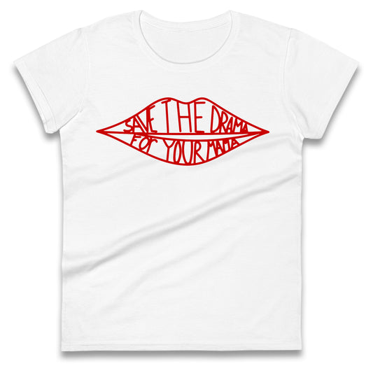 Save the Drama for Your Mama Baby Tee, Rachel Green Women's T-Shirts, Trendy Graphic Tee