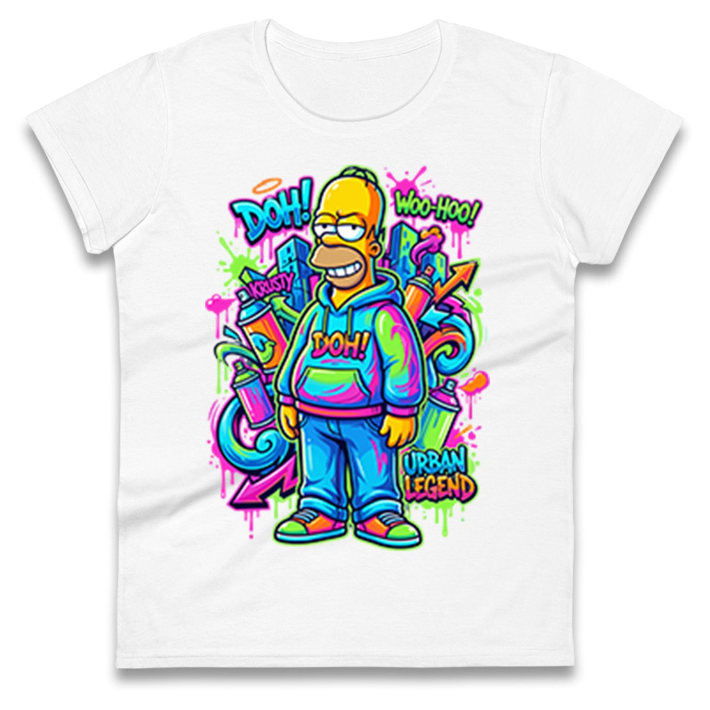 Homer Simpson Ladies T Shirt