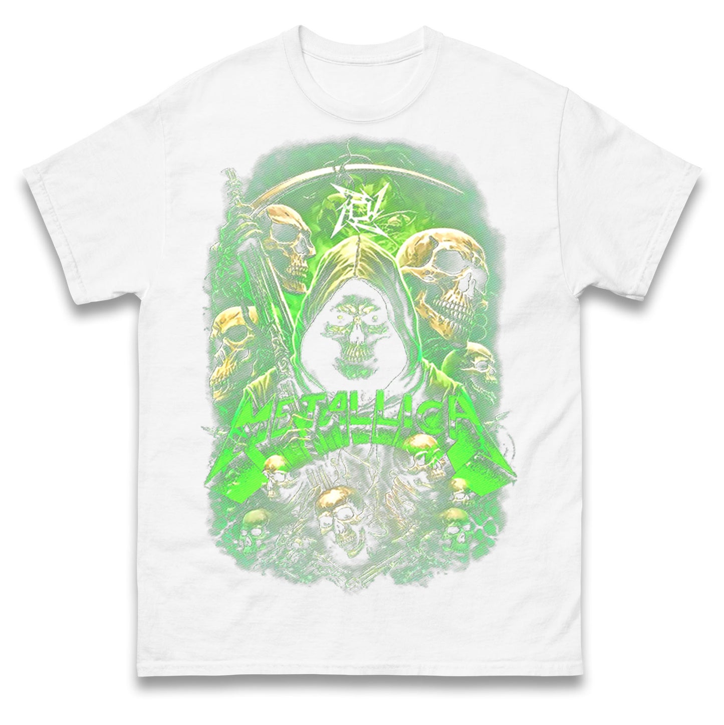 Metallica Green Skulls T Shirt