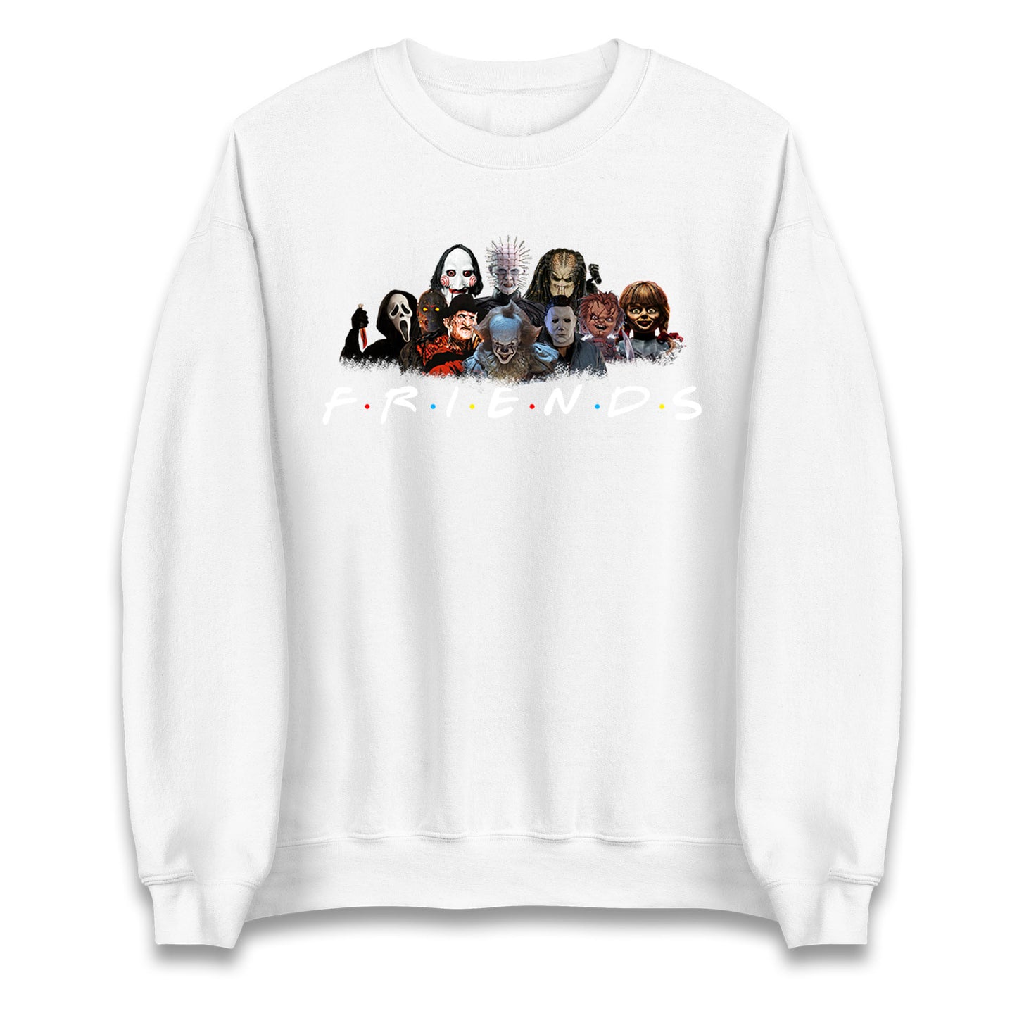 Horror Characters Friends Halloween Unisex Sweatshirt