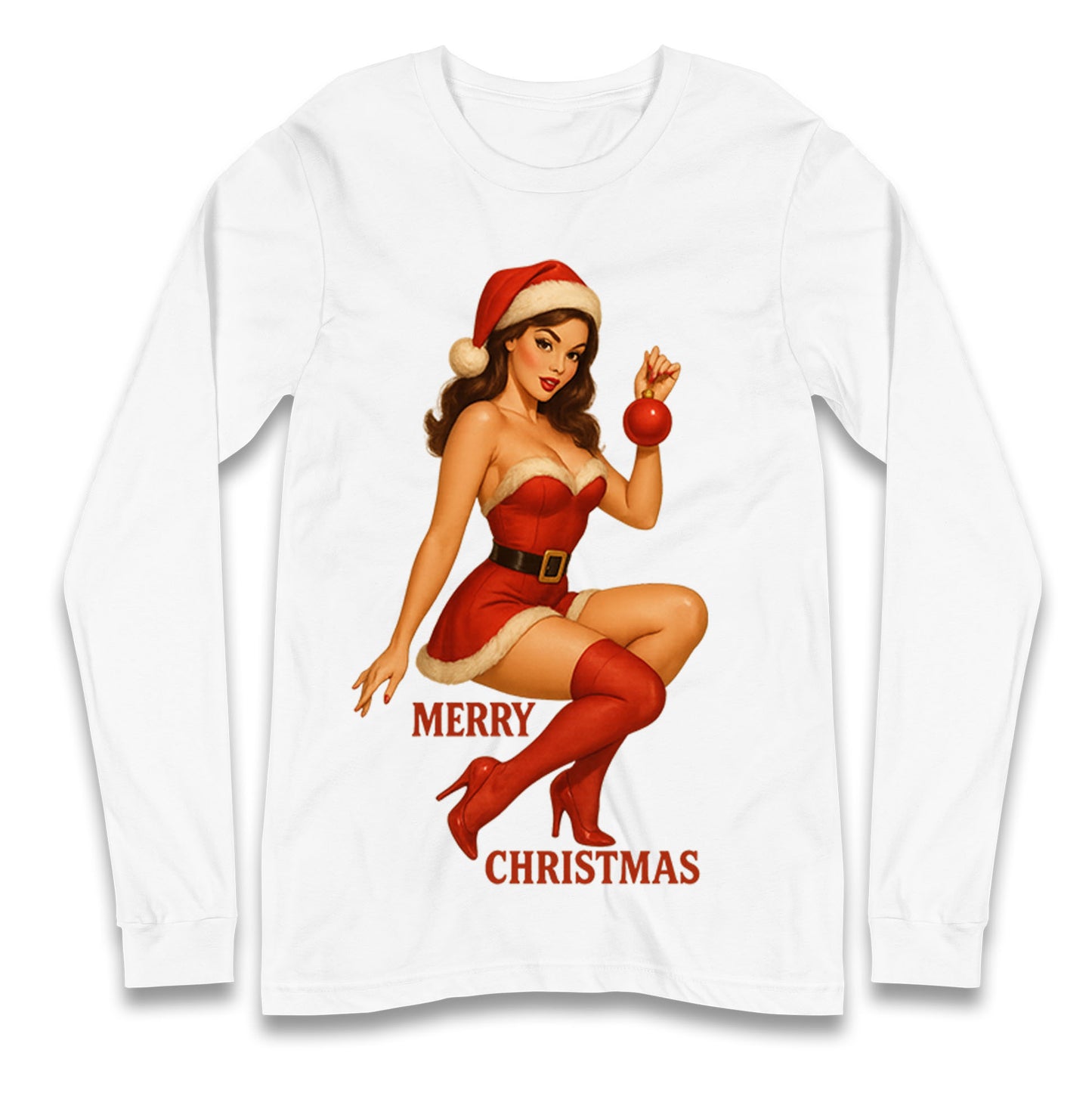 Merry Christmas Sexy Christmas Long Sleeve Shirt

