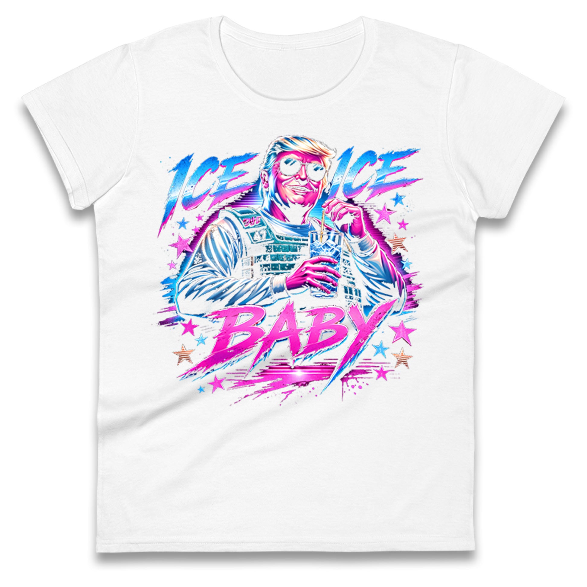 Donald Trump Ice Ice Baby Ladies T Shirt