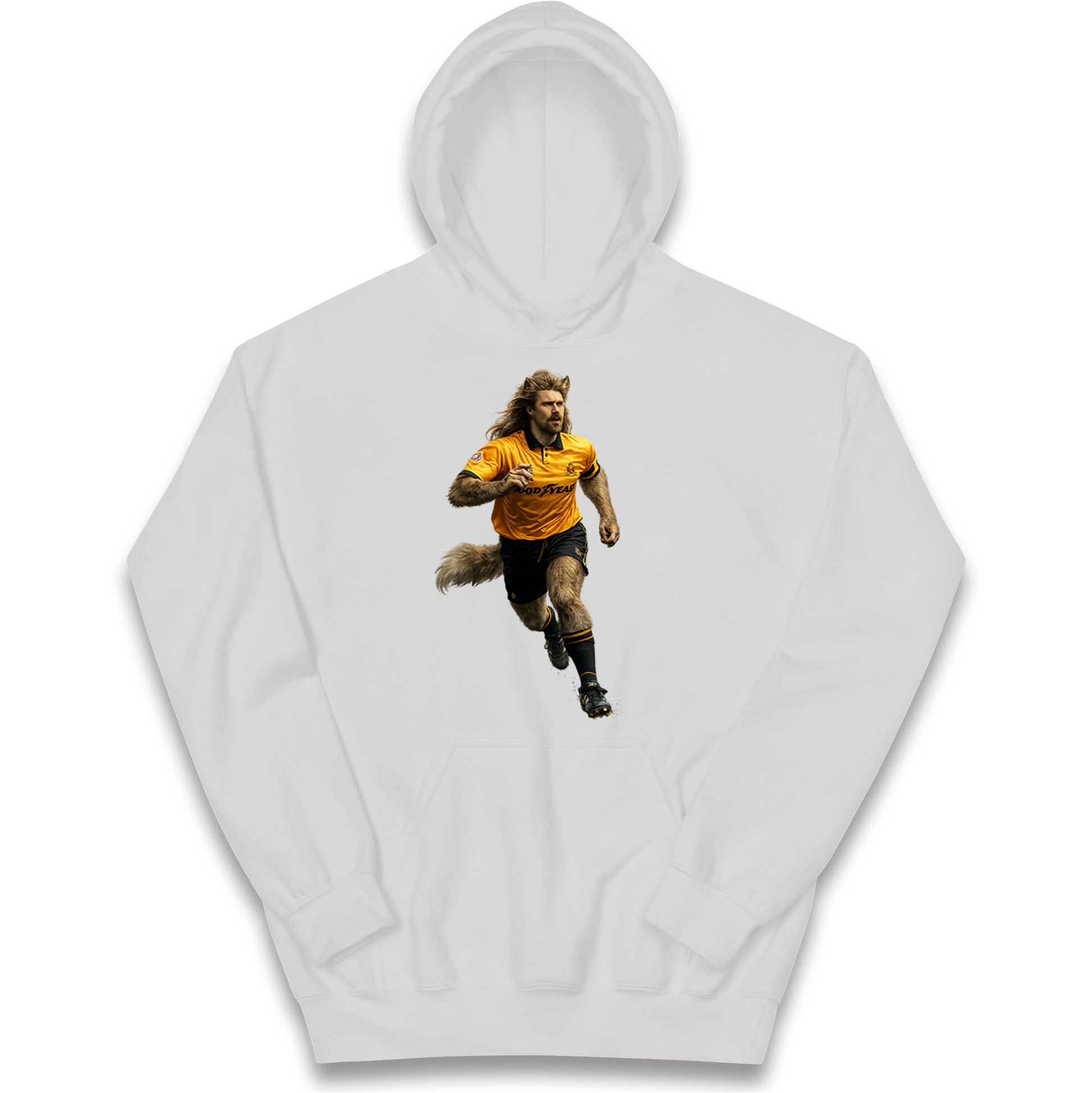 Retro John The Wolf Wolves Football Kids Hoodie