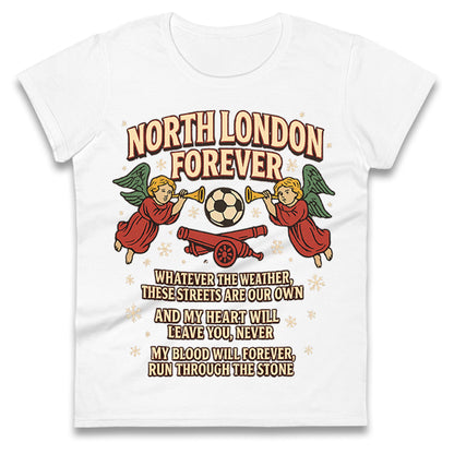 Arsenal Christmas Ladies T Shirt