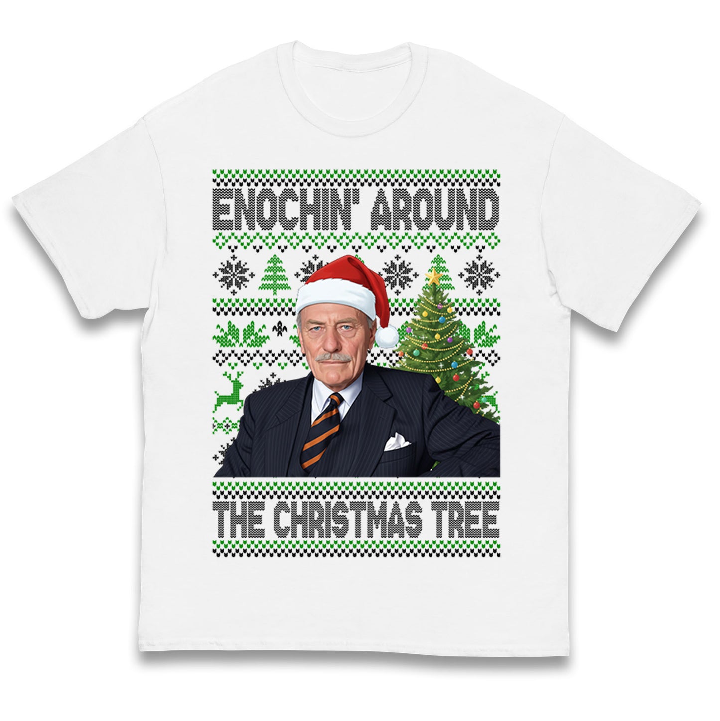 Enoch Powell Enochin Around the Christmas Tree Christmas Kids T Shirt