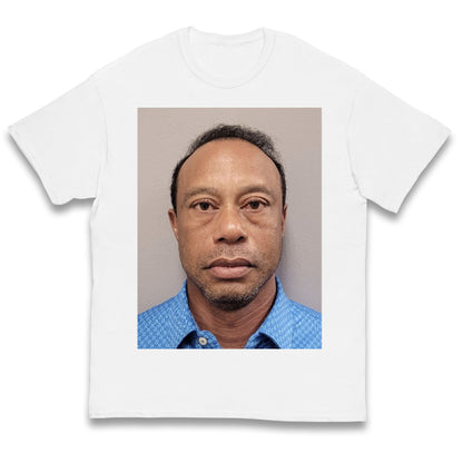 Tiger Woods Mugshot Kids T Shirt
