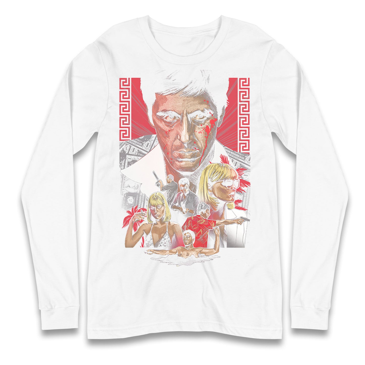 Tony Montana Scarface Long Sleeve Shirt