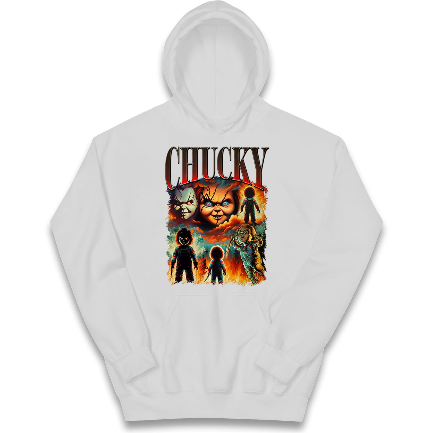 Chucky Doll Halloween Bootleg Kids Hoodie
