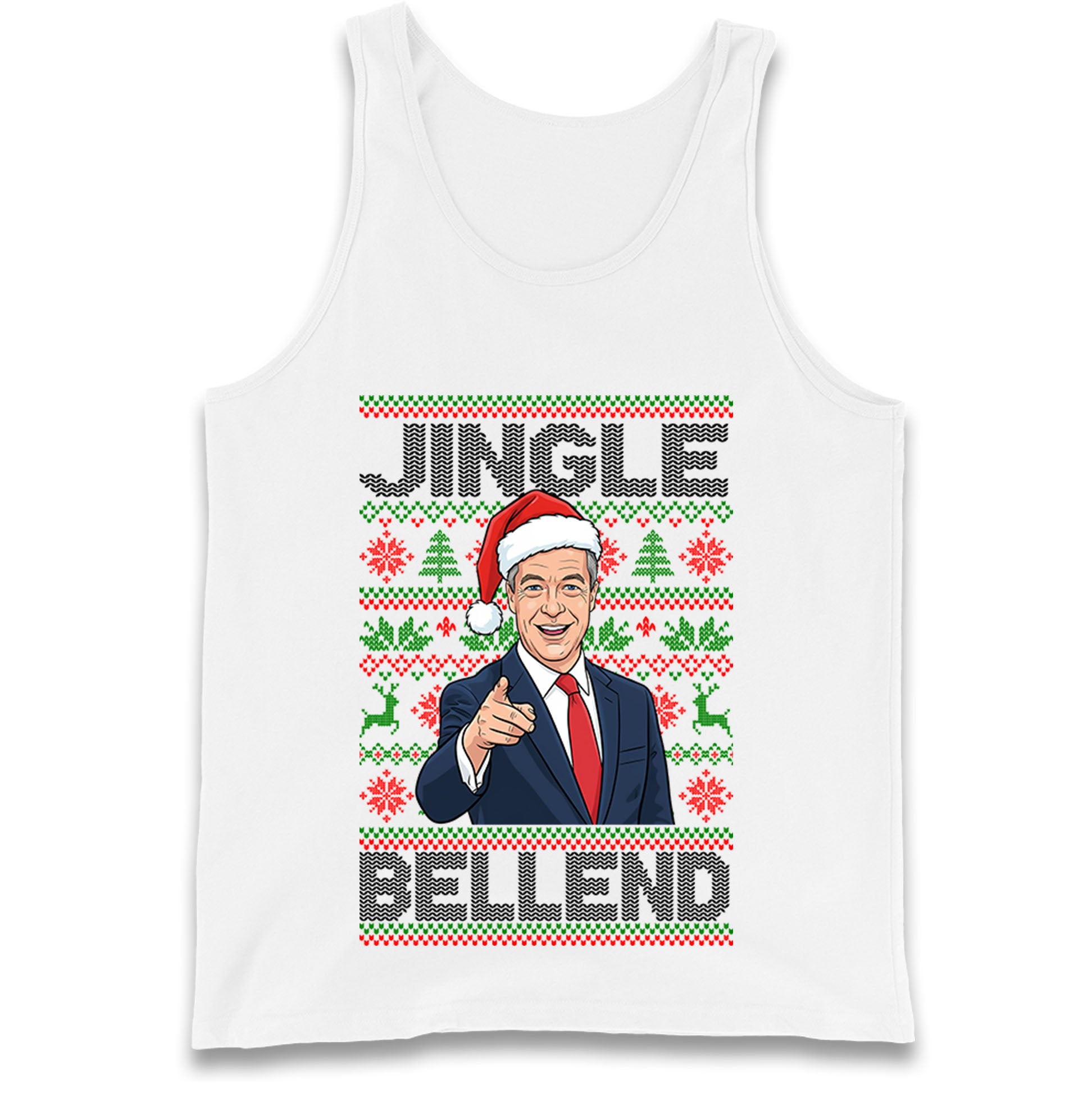 Nigel Farage Christmas Tank Top