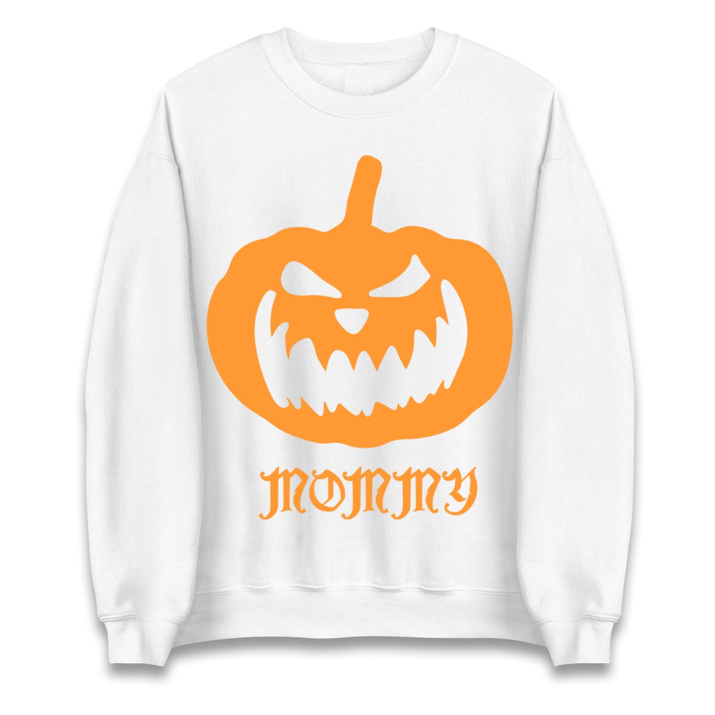 Scary Pumpkin Mommy Halloween Sweatshirt
