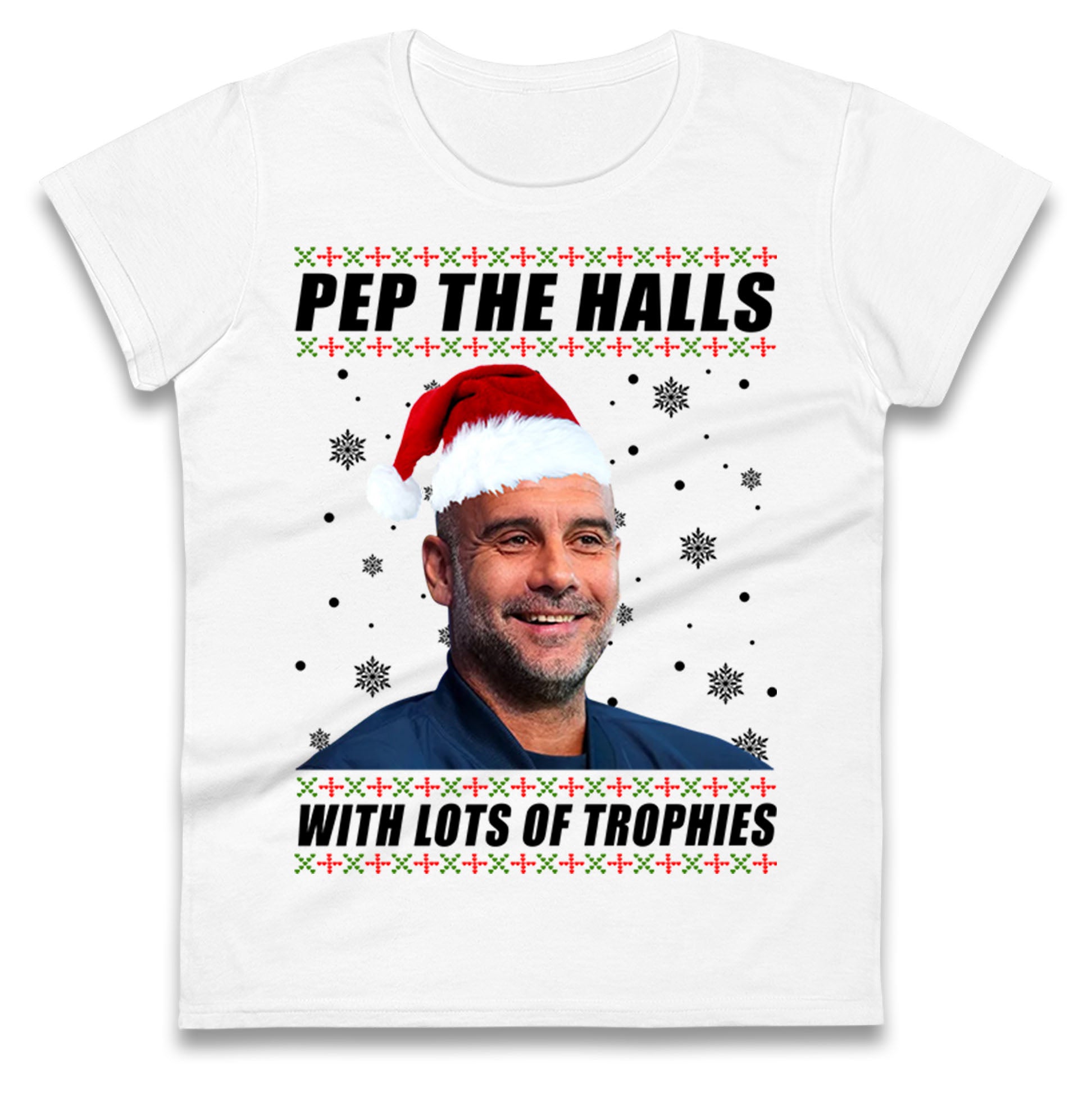 Pep Guardiola Christmas Ladies T Shirt