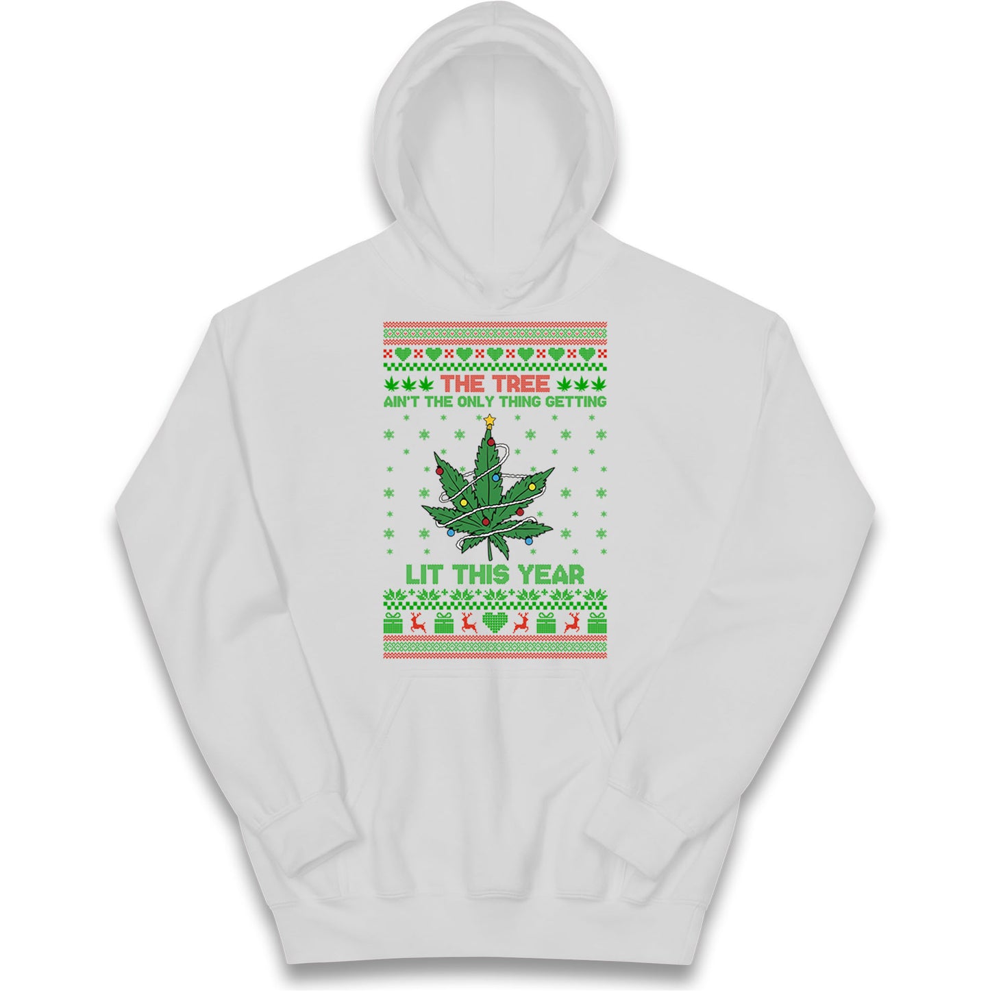 Cannabis Christmas Kids Hoodie