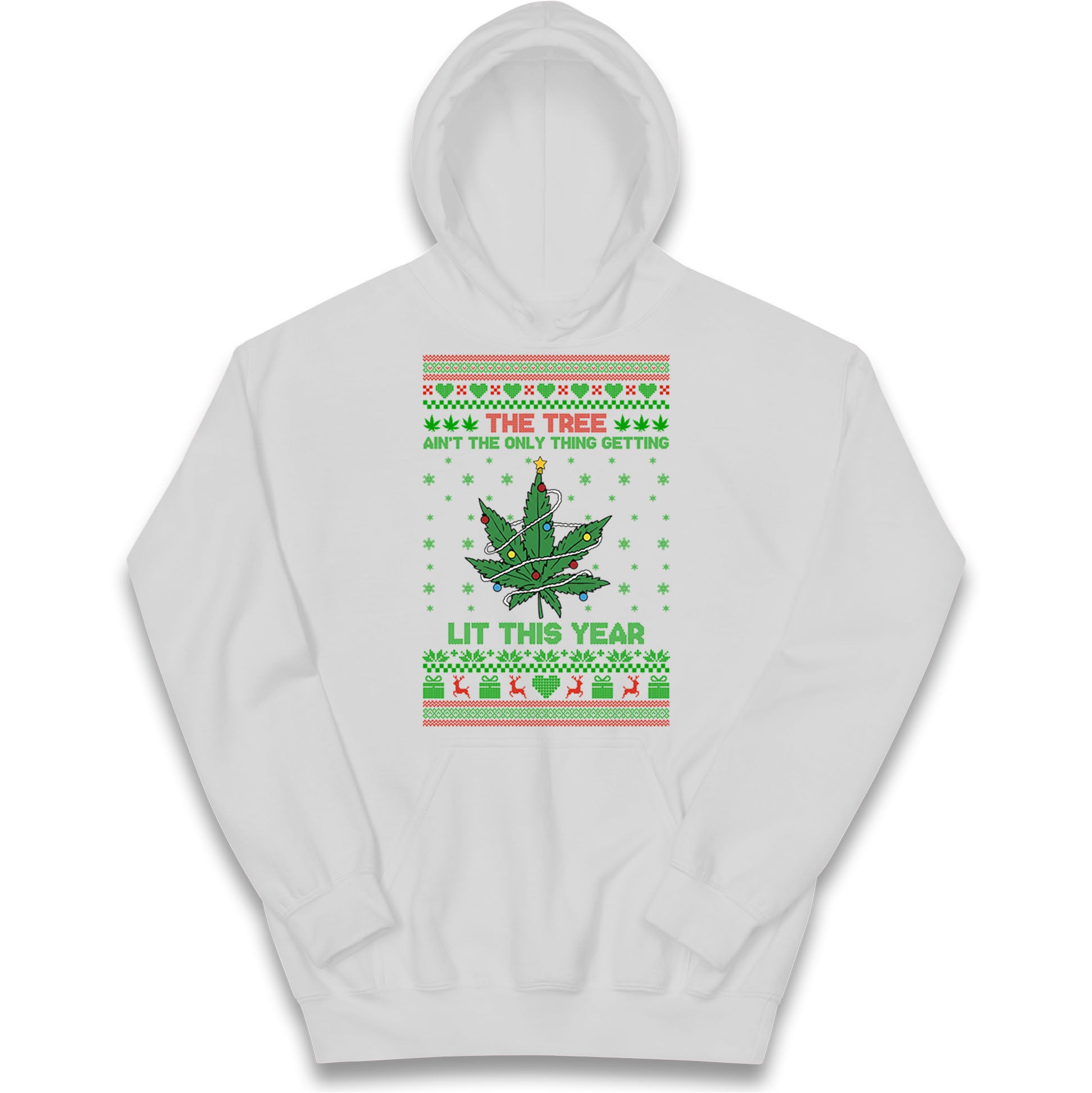 Cannabis Christmas Kids Hoodie