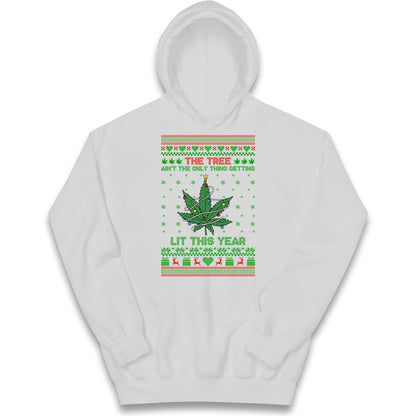 Cannabis Christmas Kids Hoodie