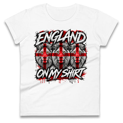 England 3 Lions World Cup 2026 Ladies T Shirt