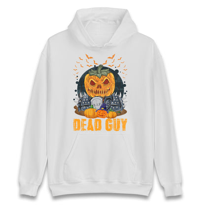 Scary Pumpkin Dead Guy Halloween Hoodie
