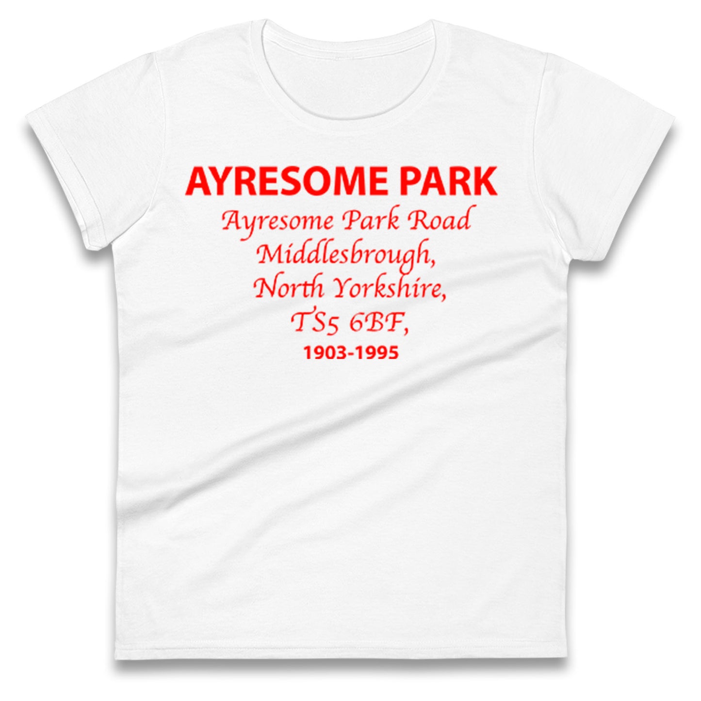 Middlesbrough Ayresome Park Ladies T Shirt