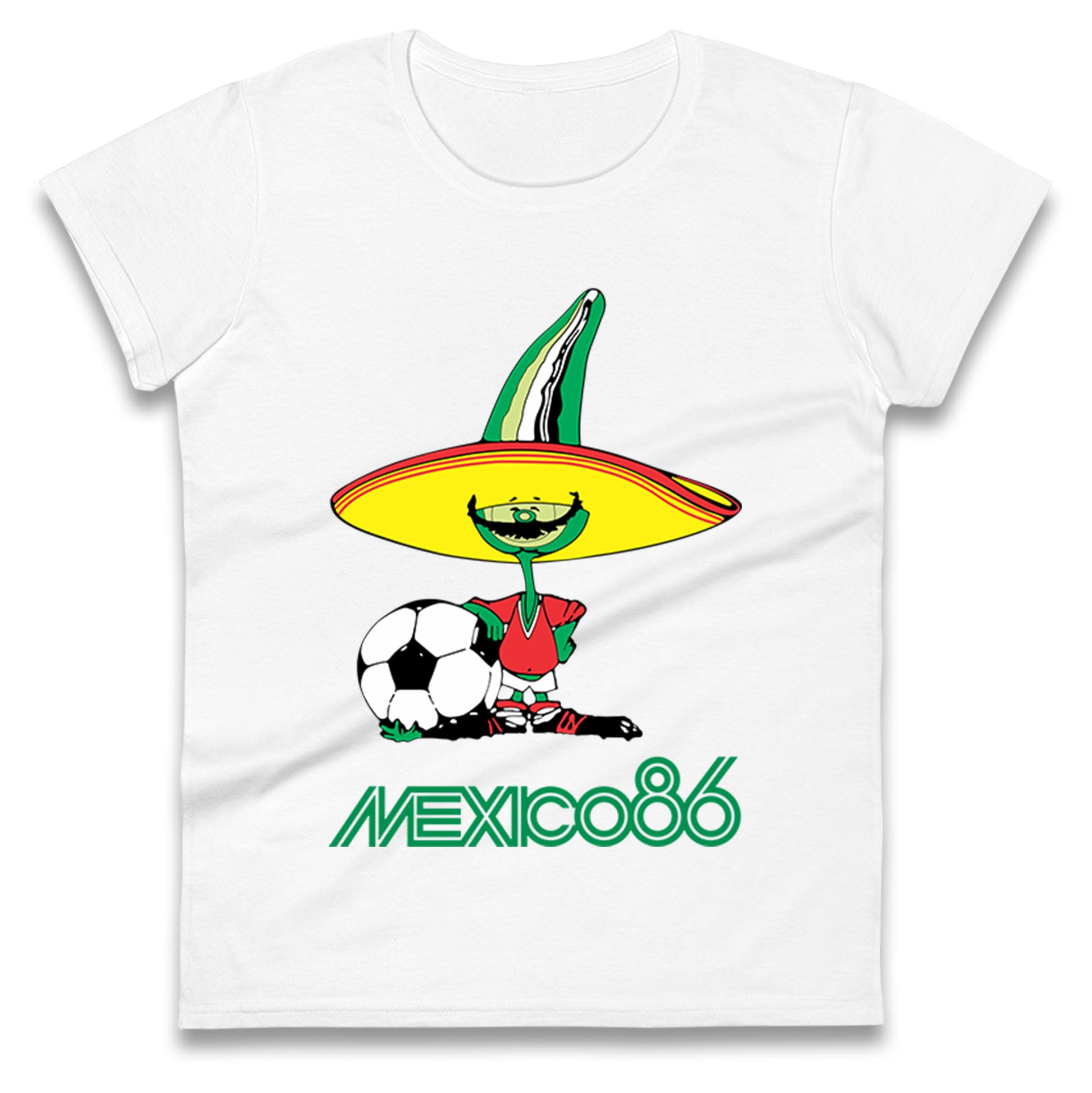 Mexico 86 Mascot Ladies T Shirt