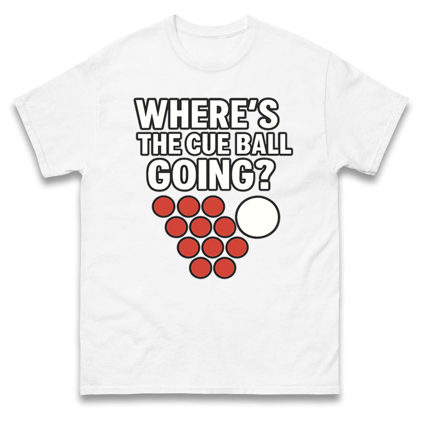 Where’s The Cue Ball Going T Shirt 