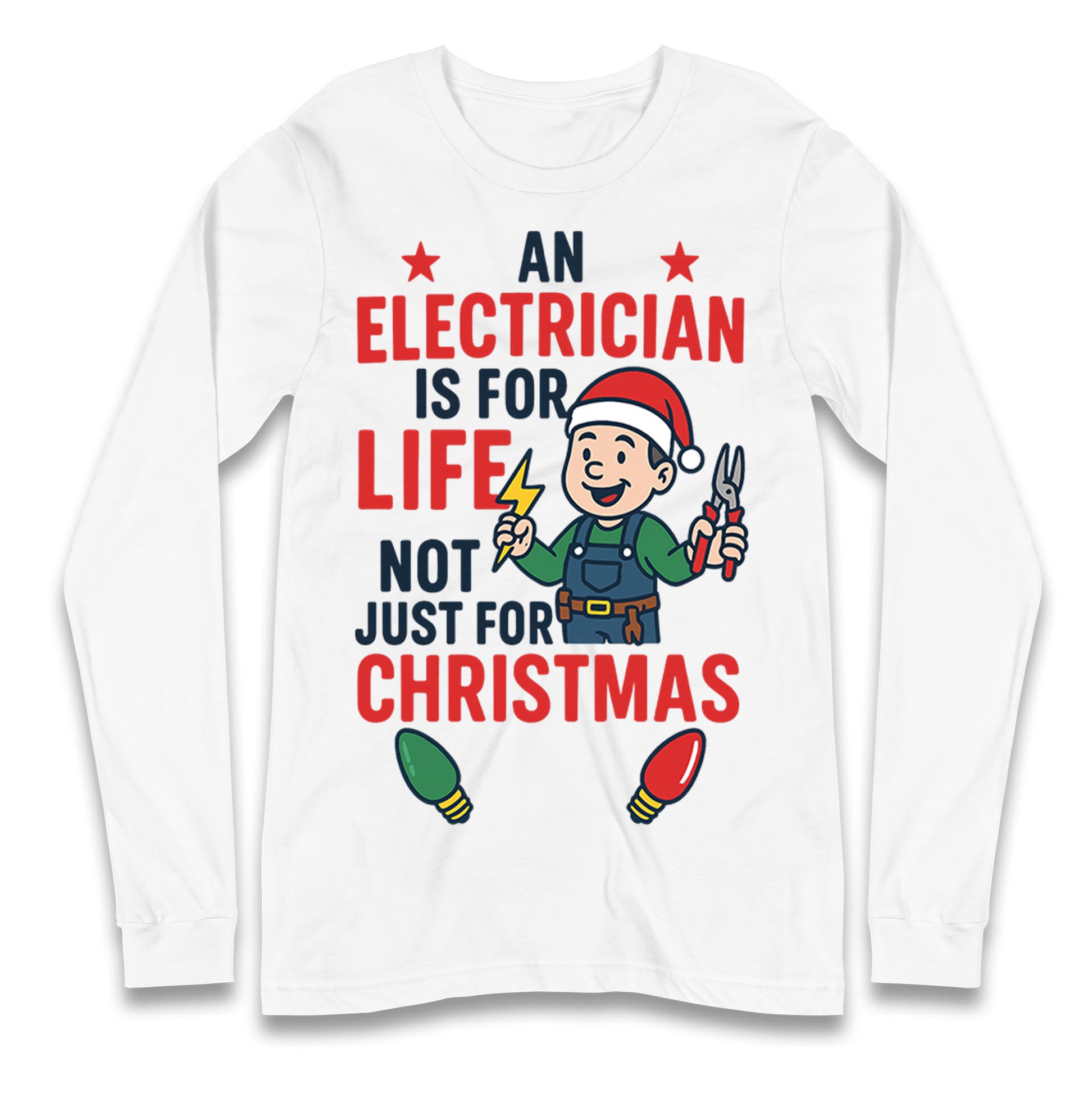 Electrician Christmas Longsleeve T Shirt