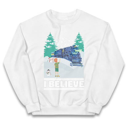 I Beleive Polar Express Christmas Kids Jumper