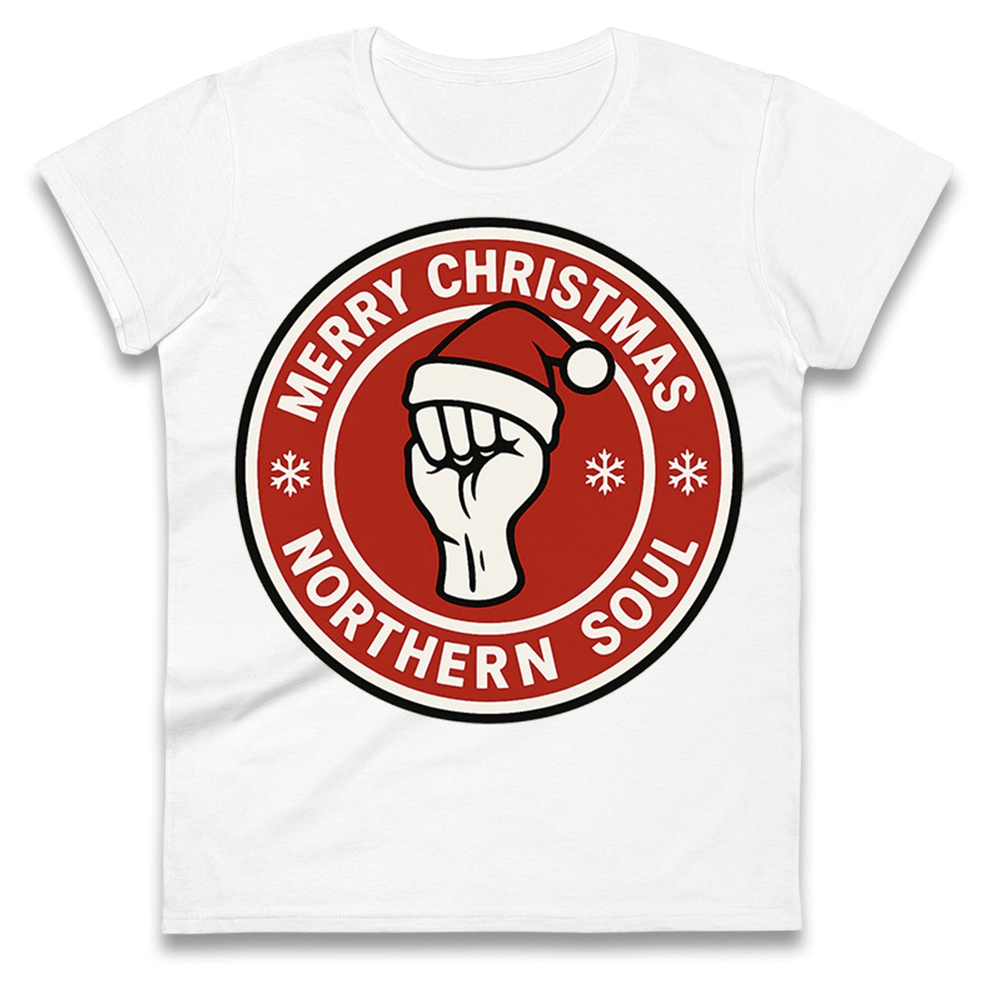 Merry Christmas Northern Soul Ladies T Shirt