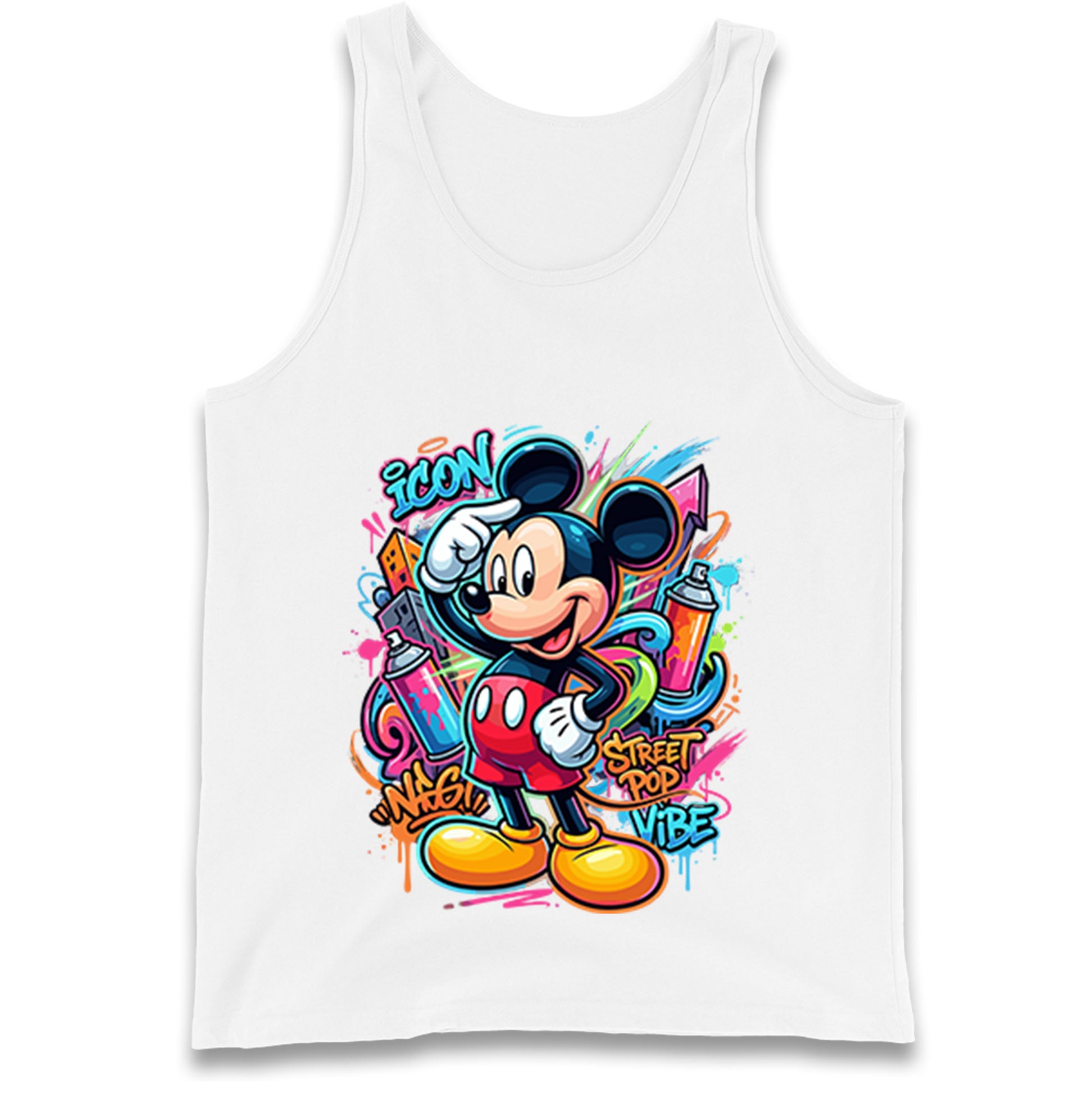 Graffiti Mickey Tank Top