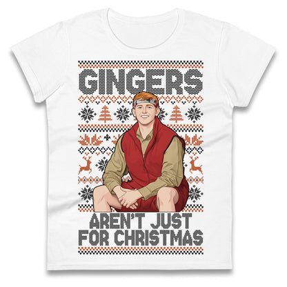 Angry Ginge Xmas Ladies T Shirt 